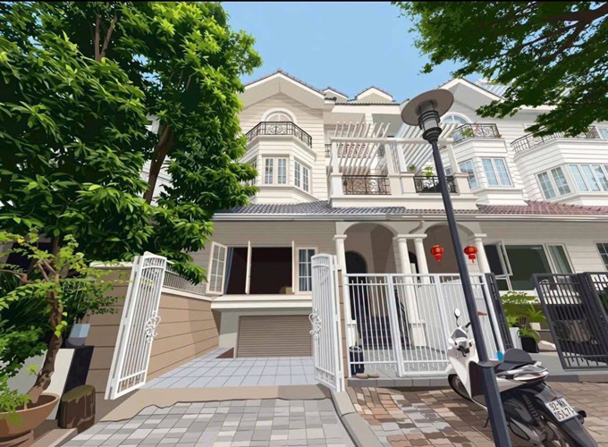 Bán biệt thự compound số 6 đường số 7 khu biệt thự Sài Gòn Pearl Phường Thạnh Mỹ Tây Thành phố Hồ Ch