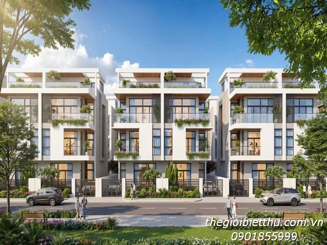 Biệt thự liền kề đẳng cấp tại Khu đô thị Đông Tăng Long, Thành phố Hồ Chí Minh: Diện tích 160m² (8x2