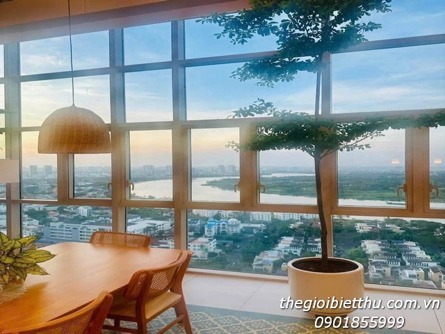 Cho Thuê Duplex Penthouse T5 The Vista, Phường An Khánh, TP.HCM: Diện Tích 410m², Sân Thượng Riêng 1